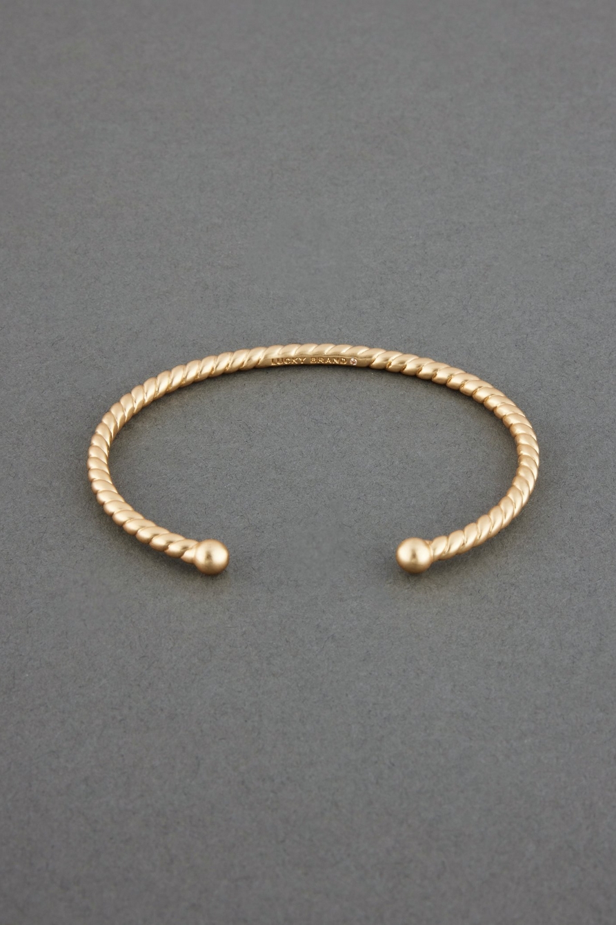 delicate rope twist cuff bracelet